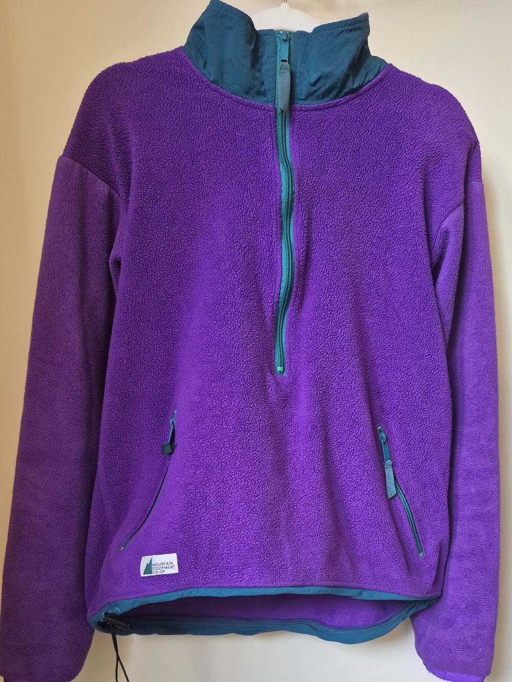 Mountain Equipment Co-op Vintage Polartec Fleece Purple Teal Made In Canada